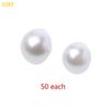 55KF 50Pcs Faux Pearl Buttons Fit Sewing Scrapbook Backhole Sewing Crafts 10/11.5mm