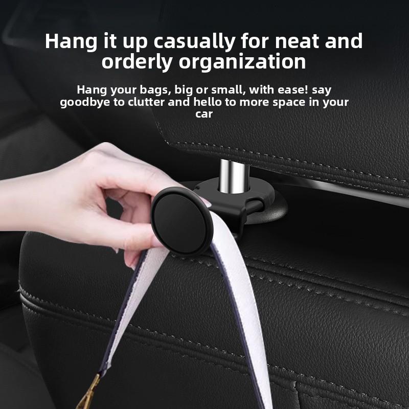 1PCS Car Hook ABS Car Seat Back Hidden Hook Car Rear Small Item Storage Hook Bag Fixation and Small Item Storage