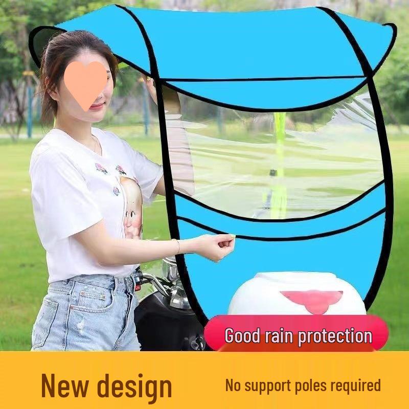 Detachable Electric Vehicle Sunshade: Thickened Canopy Awning for Battery Cars