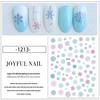 Festive Nail Art & Face Stickers - Snowflakes, Santa Hat, Reindeer, Penguin Photo Props