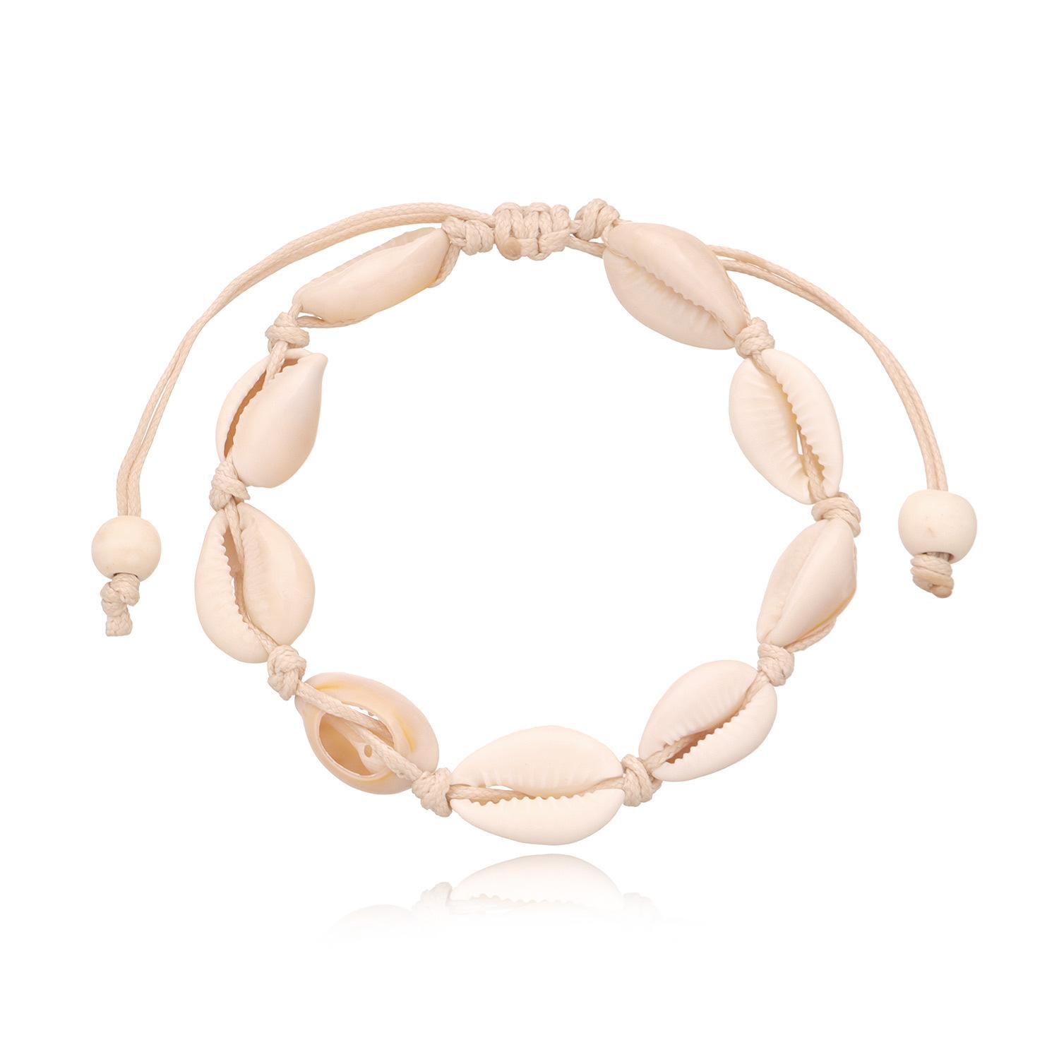 

New accessories, creative new simple foot accessories, patterned shell personalized anklet