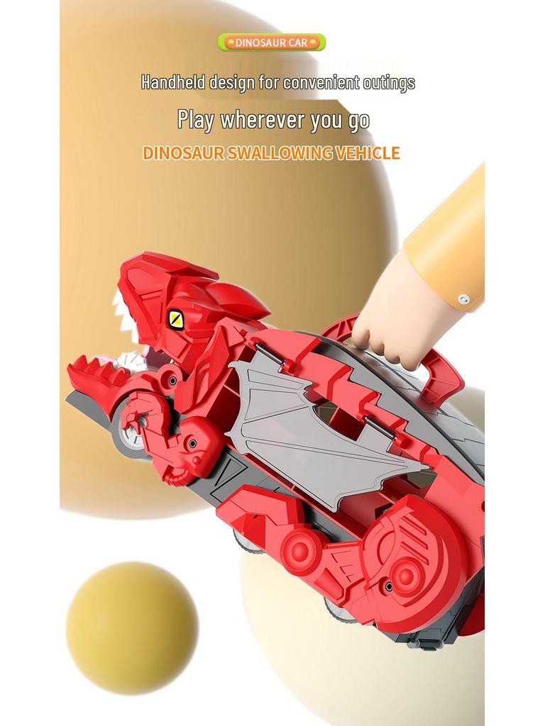 Cross-Border Child's Ultimate Transformed Tyrannosaurus Rex Track and Car Storage Toy