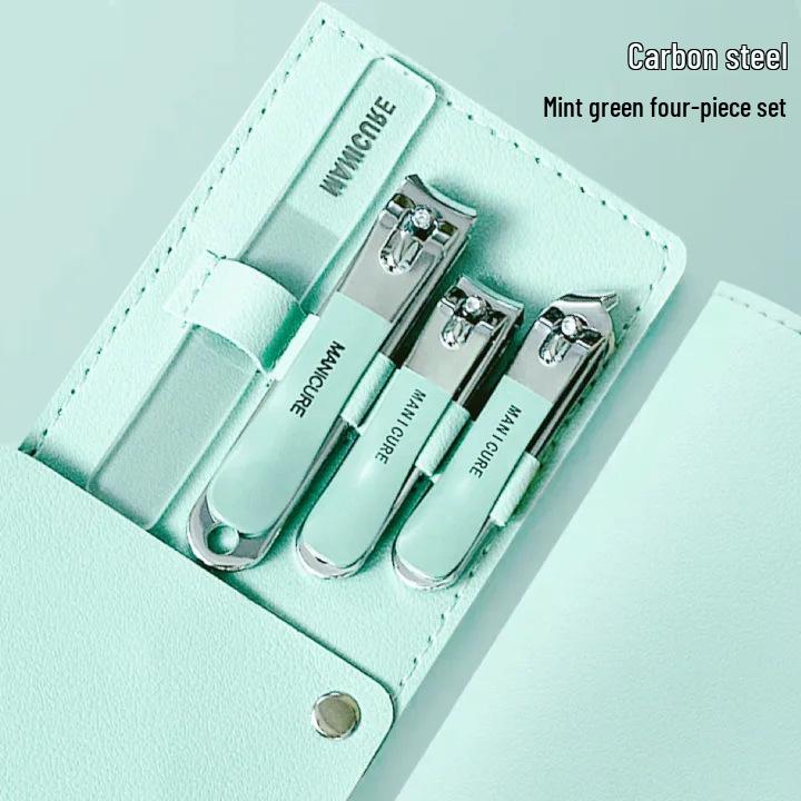 Douyin Gradient Nagelknipser Set: 4-teiliges rotierendes High-End-Haarschneidegerät für Pflege und abgewinkelten Schnitt