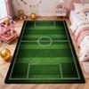 Green Soccer Field Indoor Rug Soft Nonslip Carpet For Living Room Play Area Hallway Home Party Decor Valentine'S Day Gift