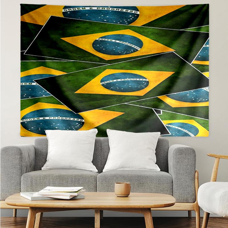Brazil Artwork Printed Printed Tapestry, for Bedroom,Livingroom, dormitory, Large Wall Decor, Fabric Decor Fan Birthday Gifts