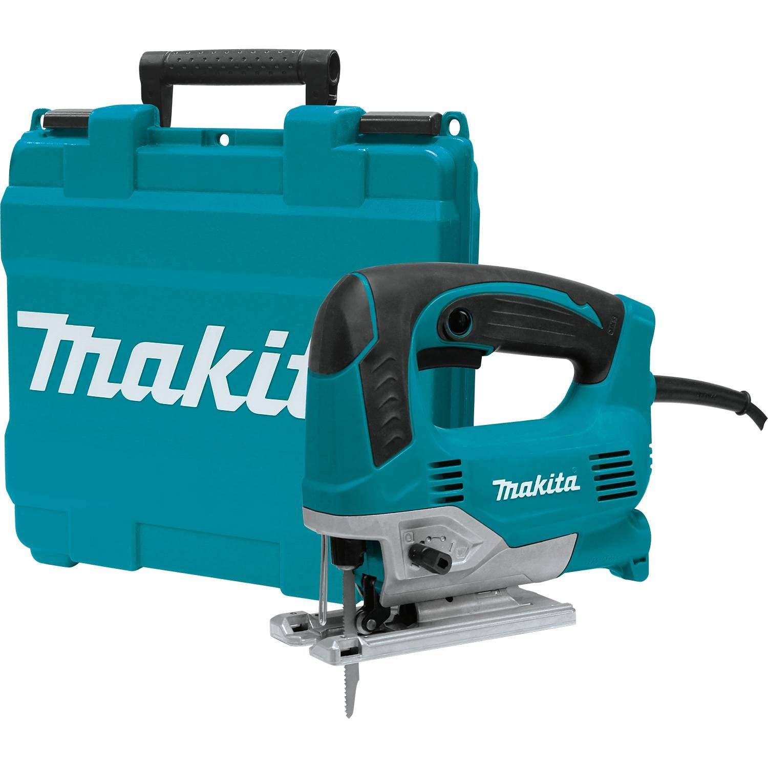 

Лобзик Makita JV0600K с орбиталем синий