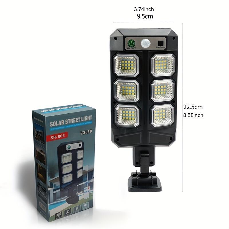 Powerful Solar Lights Outdoor Motion Sensor 3 Modes Light 72 LEDs Solar Lamp For Street, Remote Control Yard Light