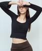 Debiweeo Ribbed Bell Long Sleeve Devi-T0136-Black