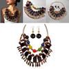 Vintage Water Drop Pendant Jewelry Set With Alloy Charms For Summer Fashion Enthusiasts