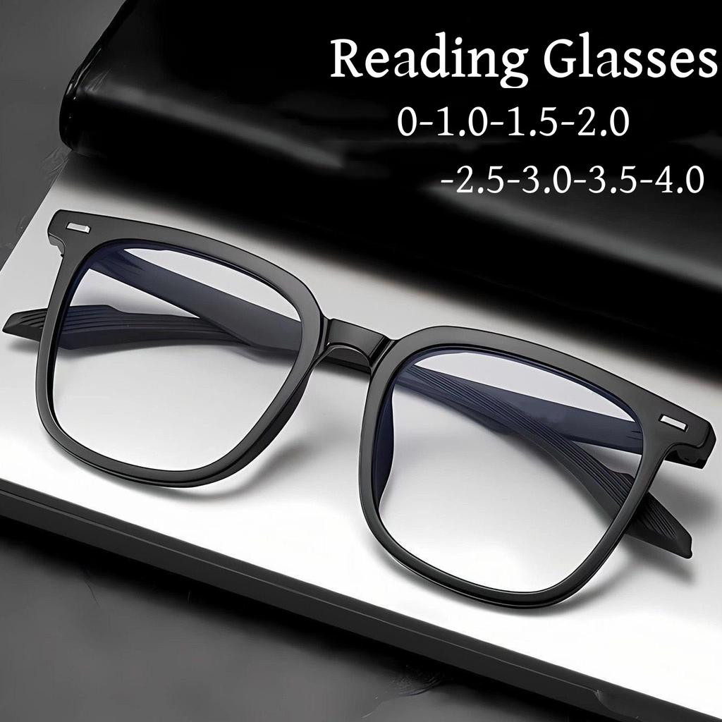 Anti Blue Light Computer Myopia Glasses Women Men Ultralight Black Frame Nearsighted Eye Glasses Diopter -1.0-1.5-4.0 Eyeglasses