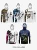 Camouflage Long Sleeve Quick-Dry Fishing Shirt with Sun Protection Hood and Mask