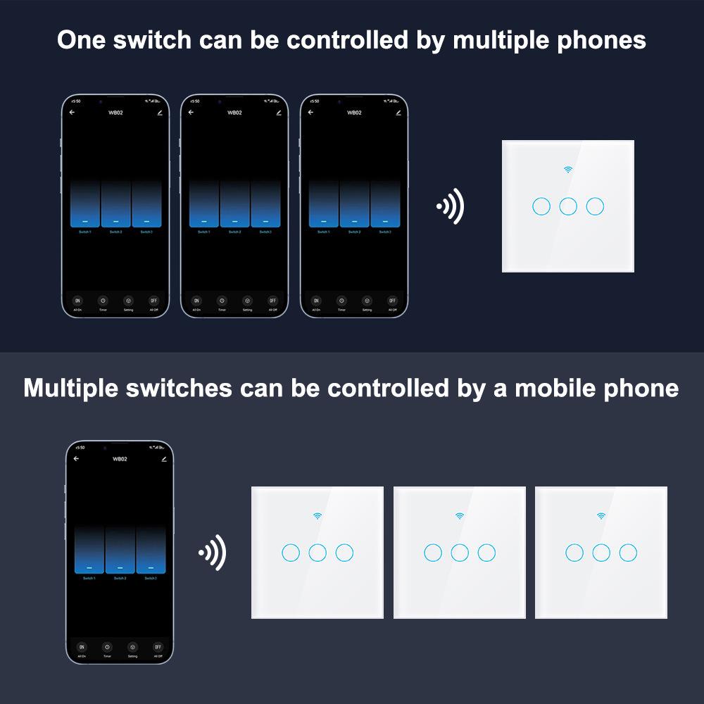 Graffiti Smart WiFi Wall Switch with App & Alexa Voice Control