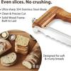 Bread Slicer Ambidextrous Wooden Adjustable Serrated Bow Cutter Eco-Friendly Serrations for Baking Bagels Bakeware 1