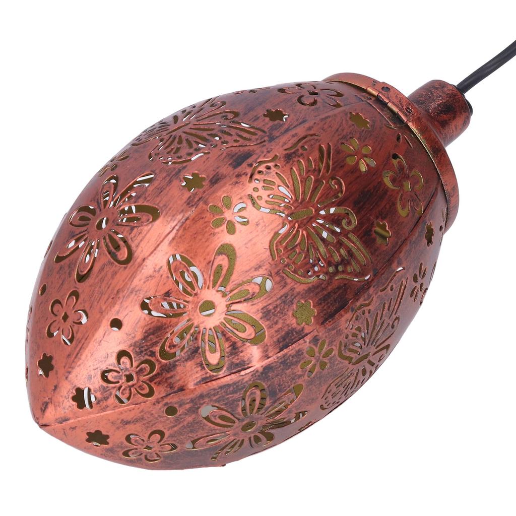 Solarlaterne IP65 Wasserdicht Kunststoff Eisen Material Hängendes Design Insektenmuster Gartenleuchten für Außen