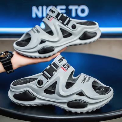 Thick-soled Heightening Slippers, Non-slip One-word Drag for Summer Wear, Beach Sports Driving, Dual-purpose Beach Sandals