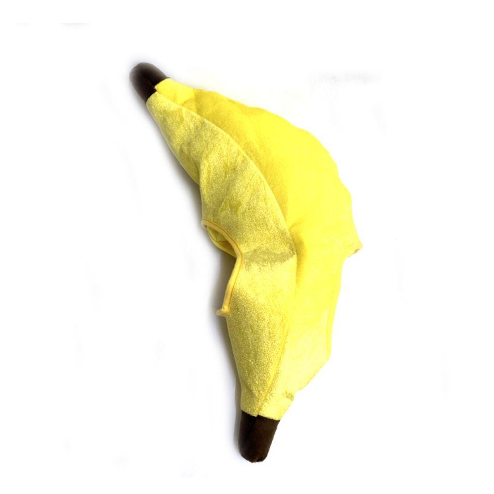 Cappello a Banana Giallo Carino Copricapo Creativo a Forma di Testa di Banana Regalo Cappello di Frutta Peluche Carnevali