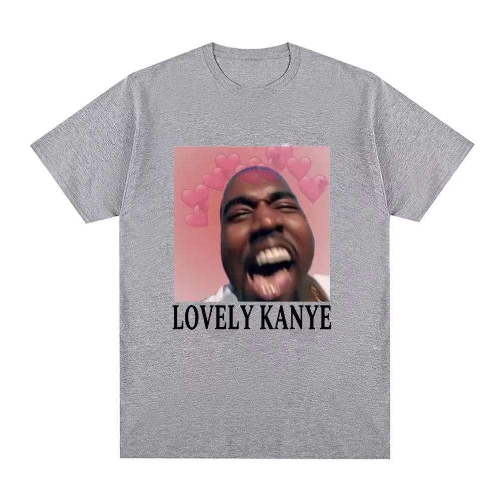 Funny Lovely Kanye West Meme T-shirt Men Fashion Vintage Hip Hop T Shirt Casual Cotton Short Sleeve Oversized T-Shirts Unisex