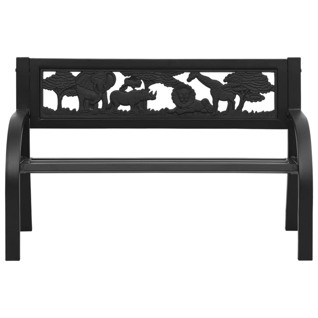 Vidaxl Ławka Ogrodowa Dla Dzieci, 86 Cm, Stalowa