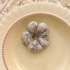 Sweet Floral Sponge Hair Scrunchies Cute Floral Hairbands Children Girls Cute Kawaii Ponytail Holder Hair Styling Accessories