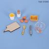 10Pcs Simulation Egg Beater Set Kitchen Decoration 1/12 Dollhouse Miniature Toys Kit Dolls House Accessories