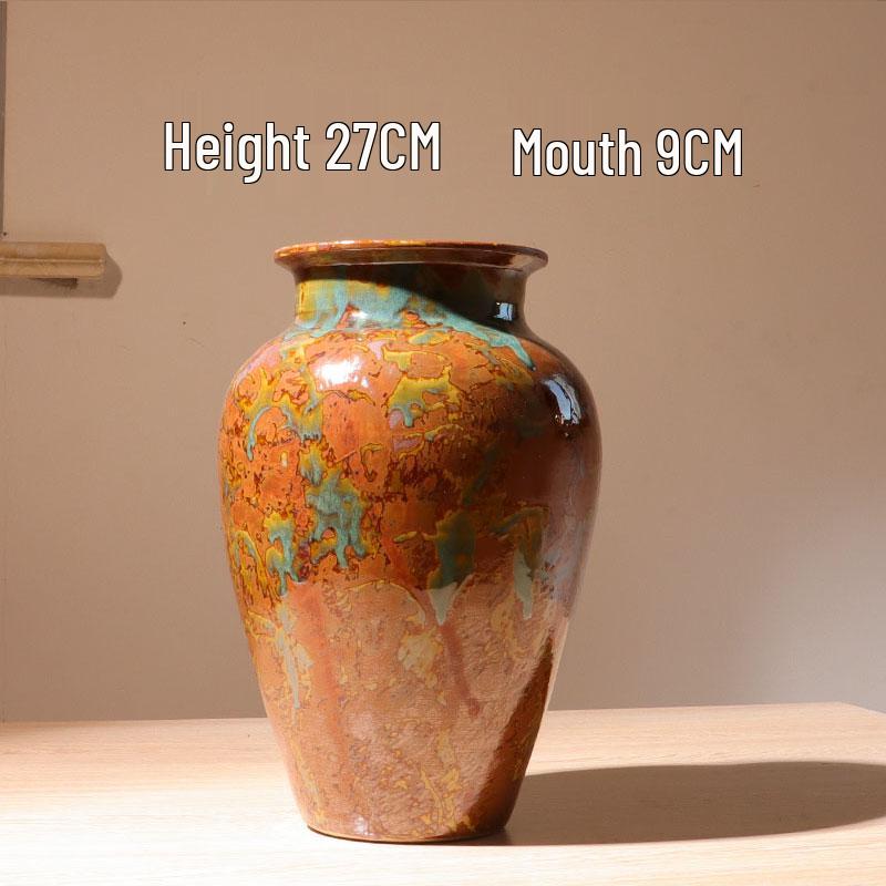 Nowoczesny Minimalistyczny Ceramiczny Wazon na Kwiaty - Styl Malarski Olejny Ornament Dekoracji Domu