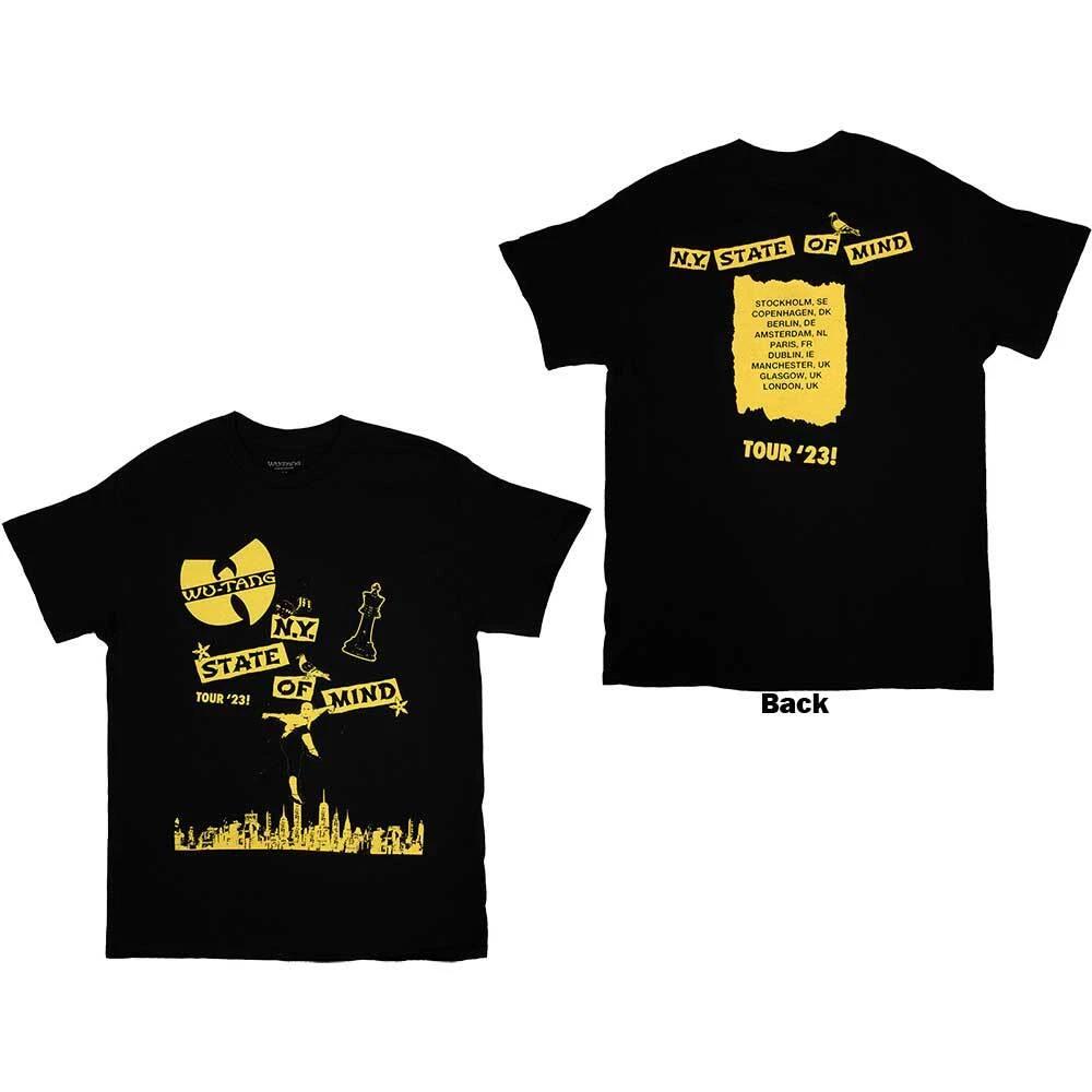 Wu Tang Clan  Tour 23 NY State Of Mind  Black T shirt - NEW 4XL