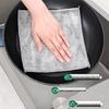 Durable Silver Thread Dishcloth: Double-Sided, Oil-Resistant, Steel Wool Cleaning Towel