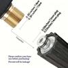 Heavy Duty 4000PSI Pressure Washer Gun, M22-14mm Thread Power Washer Spray Gun with 5-Pack Quick Connect Nozzles