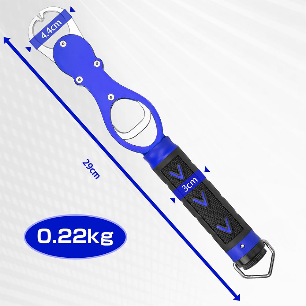 SINTYAN Fish Grip with Weighing Maximum Load Capacity Rotating Drop and Function, 30kg, 360-Degree Grip, Anti-Slip, Prevention, Heavy-Duty,