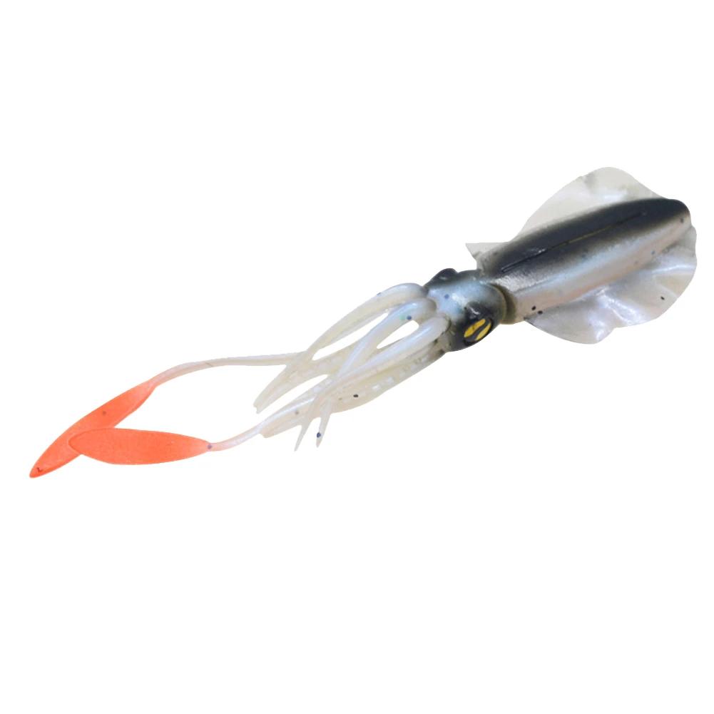 15cm 20g Silicone Soft Artificial Rubber Luminous/UV Squid Jig Fishing Lures For Sea Fishing Trolling Wobbler Bait Fishing Tackl