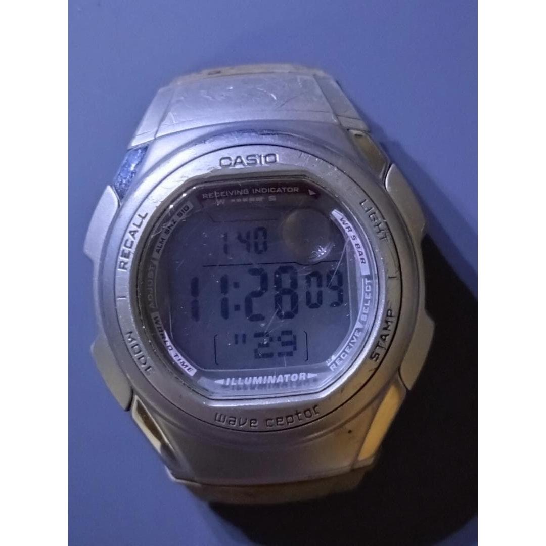 [Working item] CASIO wave ceptor WV-57HJ radio clock wristwatch