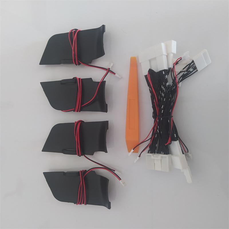 Car LED Door Bowl Armrest Atmosphere Light Interior Lights Decoration Handle Frame Light for Toyota RAV4