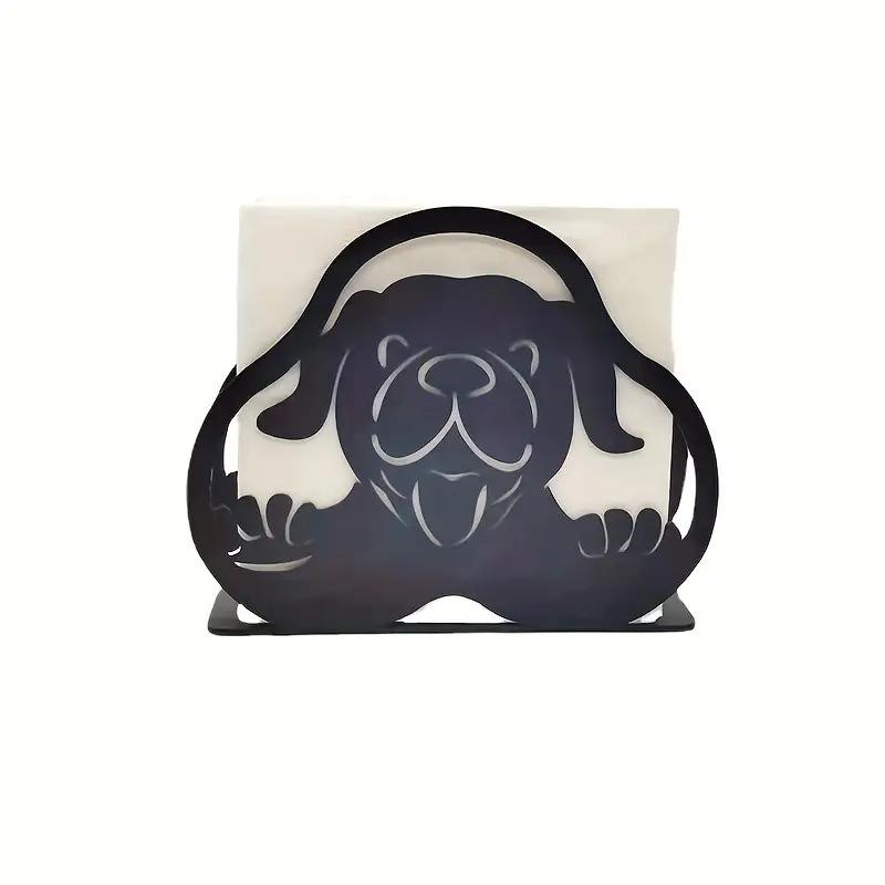 Metal Lotus Claw Napkin Holder - Cat & Dog Design, Ideal for Dining Table, Restaurant, Cafe, Bar