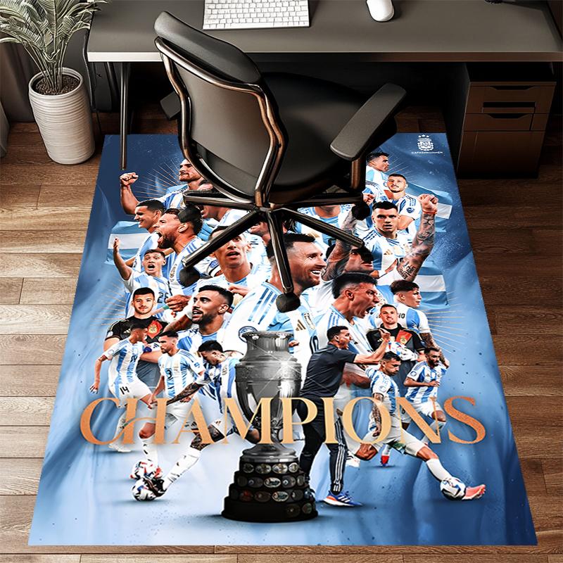 1pc M-Messi4 Design Printed Area Rug Carpet for Bedroom Living Room Home Decor Rugs Mat Non Slip Mat Rug for Bedside
