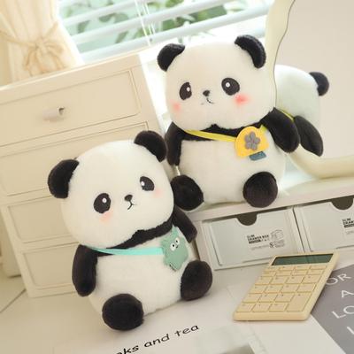 Cute Panda Plush Toy Keychain Cartoon Bag Pendant Bag Accessories Car Key Chain Pendant Ornaments  Gift