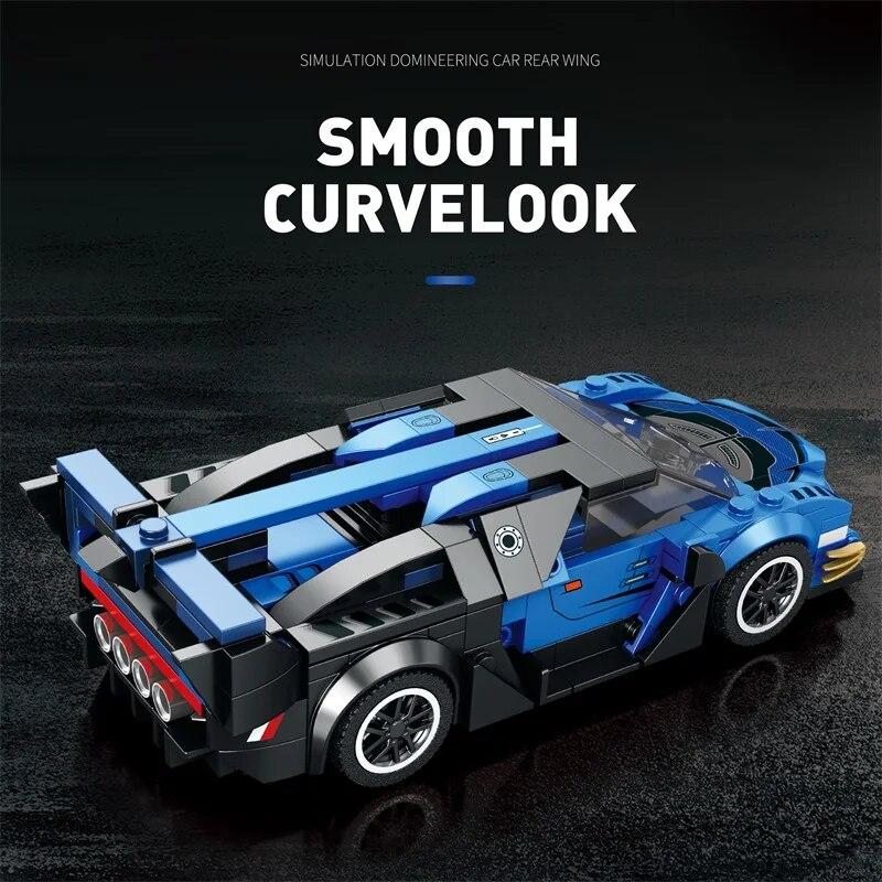 356PCS Supercar Building Blocks Classic Champion Racing Vehicle MOC Models Assemble Bricks Holiday Christmas Gifts For Children