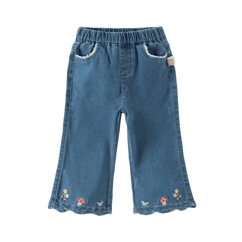 Dave & Bella Girls Autumn Flared Denim Jeans 120cm джинсовый синий