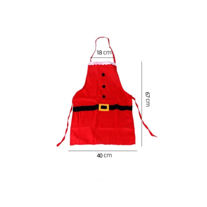 

5PCS Merry Christmas Apron Decorations for Home Kitchen Accessories Lace Natal New Year Christmas Gifts Cooking Apron 1PC