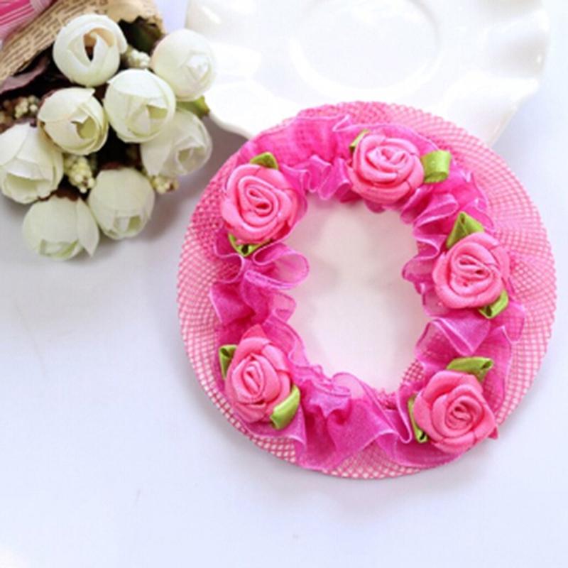 Cute Flower Girl Bun Mesh For Hair For Baby Bun Net Bun Cover Accessories