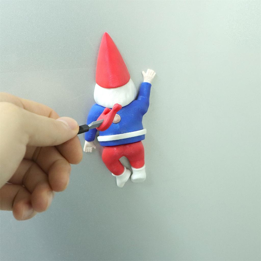 Christmas Gag Ornaments Christmas Decorations Christmas Dwarf Refrigerator Magnet 3D Print Dwarf Model