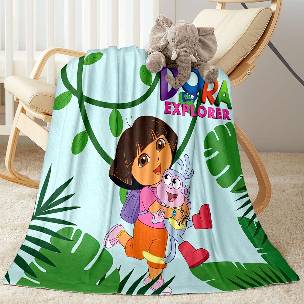 Dora Explorer Blanket Ultra-Soft Suitable for Picnics Livingroom Seaside Four Seasons Multipurpose Warmthful Decor Gifts For Family Or Friends