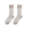 1 Pair Women Coral Velvet Socks Autumn Winter Fuzzy Thick Warm Fleece Mid-calf Socks Soft Fluffy Home Sleeping Slipper Socks