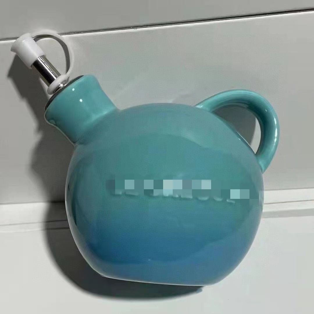 

400ml Home Rainbow Series ceramics Seasoning Jars Kitchen seasoning sauce bottle Liquid seasoning jar Kitchen accessories синий