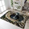 3D Window Jingshan Lake High Mountain Town Snow Mountain Carpet Mat Anti Slip Durable Soft Carpet Home Living RoomDecoration Rug