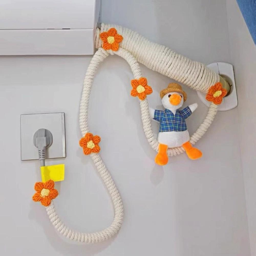 Cartoon Cotton Rope Pipe Cover Duck/Panda Heating System Decoration  Bedroom