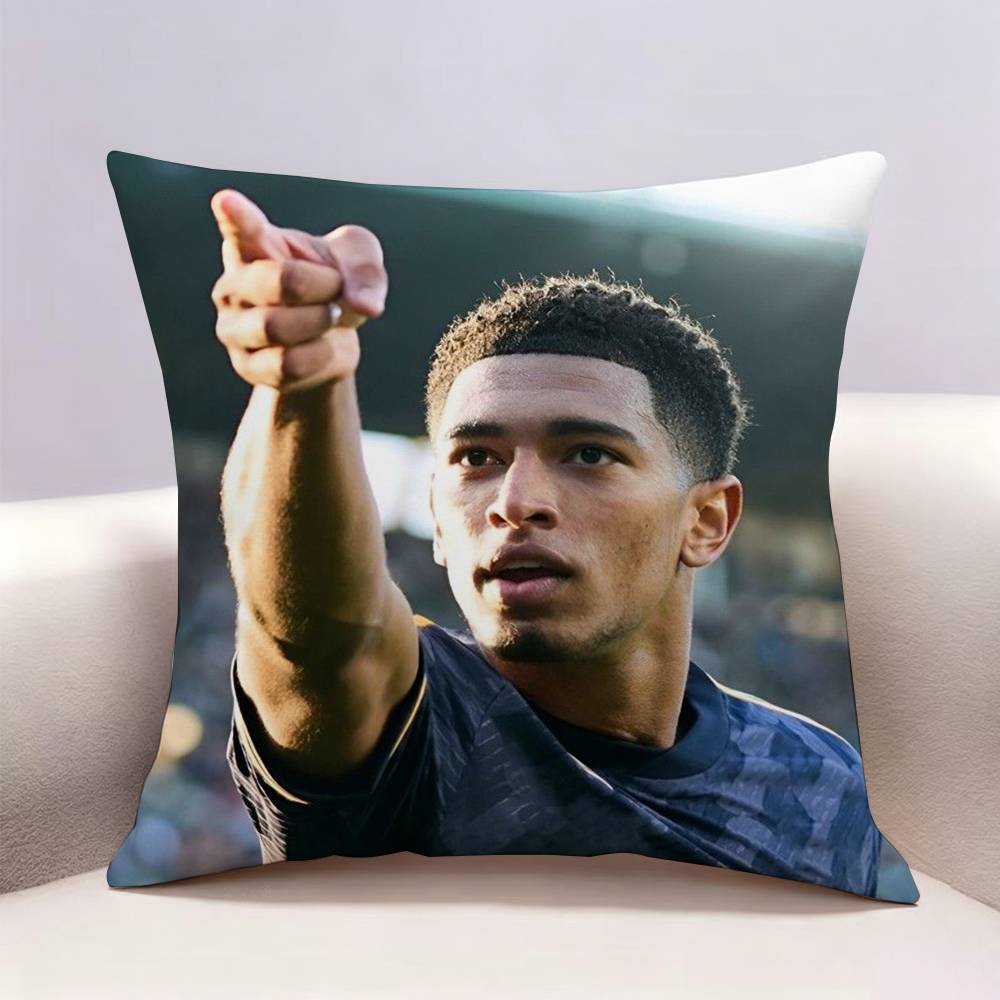 JJude BBellingham Football Doublesided print Pillow Case Pattern Printed Pillowcase For Living Room Sofa Cushion Cover