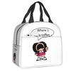 Custom Manga Mafalda Quino Cartoon Thermal Insulated Lunch Bag Women Portable Lunch Container Camping Travel Storage Food Box
