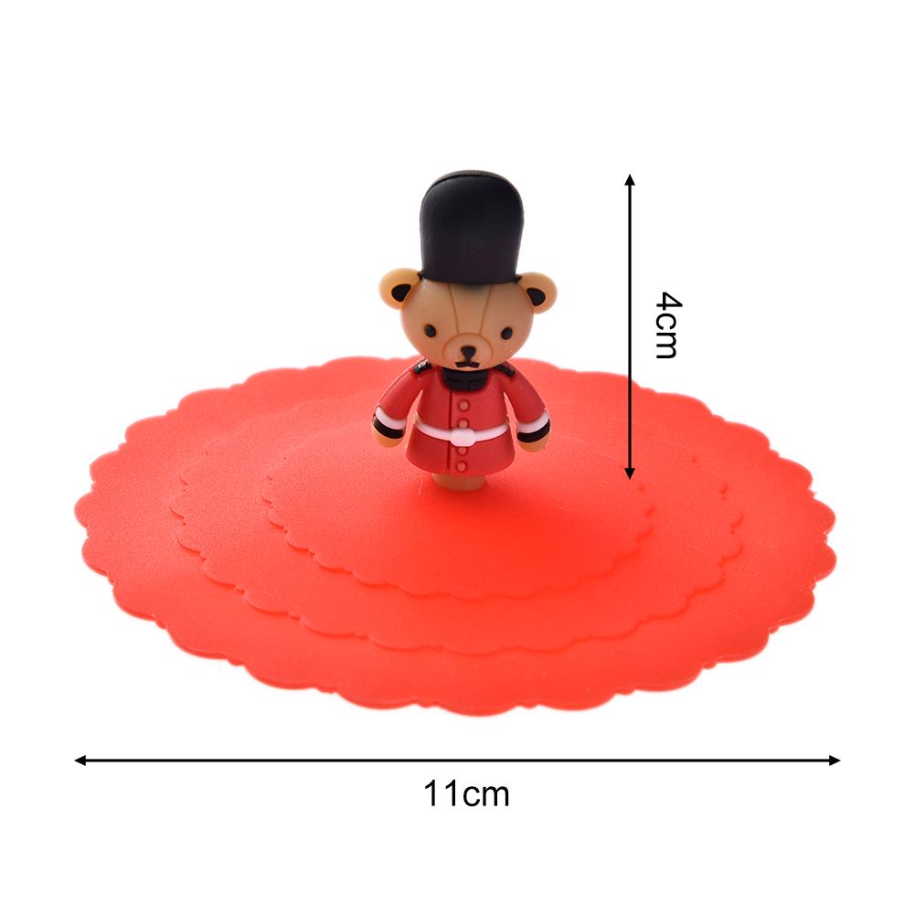 Silicone Leakproof Cup Lids Heat Resistant Reusable Sealed Cover Kitchen Accessories Tea Cup Suction Cup Lid