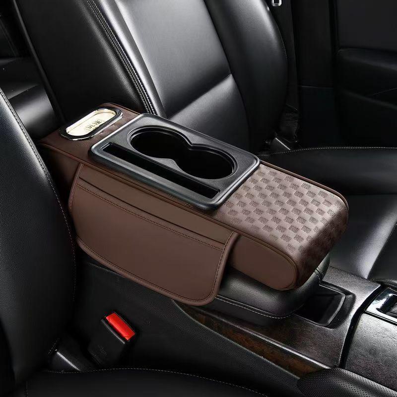Compact Car Armrest Protective Pad & Tissue Box