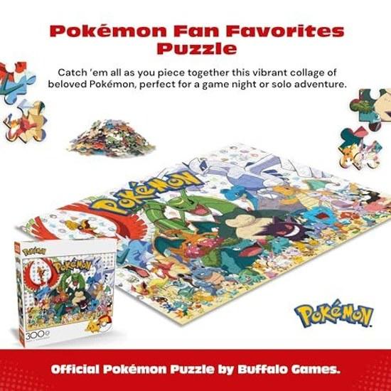 Buffalo Games Pokemon Fan Favorite 300 Large Piece Jigsaw Puzzle Multicolor 55cm x 38cm